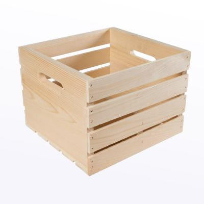 13.5 in. x 12.5 in. x 9.625 in. Large Growler Wood Crate (2-Pack)