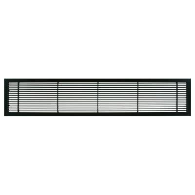 AG10 Series 10 in. x 10 in. Solid Aluminum Fixed Bar Supply/Return Air Vent Grille, Black-Matte
