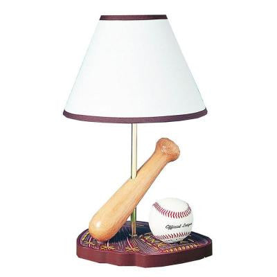 Cooper 15 in. Multicolor Baseball Incandescent Novelty Lamp