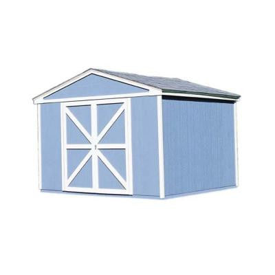 Somerset 10 ft. x 10 ft. Wood Storage Building Kit with Floor