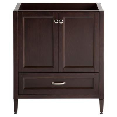 Claxby 30 in. W Vanity Cabinet Only in Chocolate