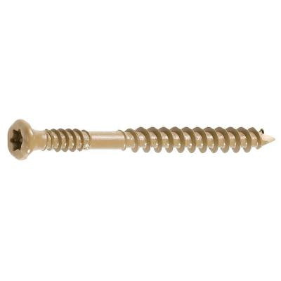 1/4 in 2-1/2 in.Star Bugle-Head Wood Deck Screws (1050-Pack)
