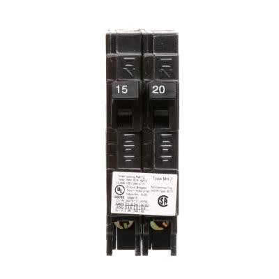 15/20 Amp Single Pole Tandem NCL Type MH-T Plug-In Circuit Breaker