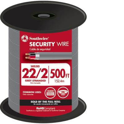 500 ft. 22-2 CL3R Shielded Security Cable