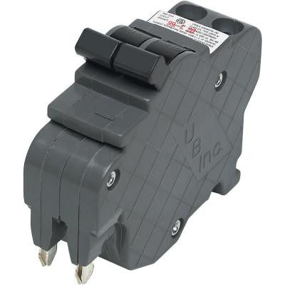 Thin 20-Amp 1 in. Double-Pole Type F UBI Replacement Circuit Breaker