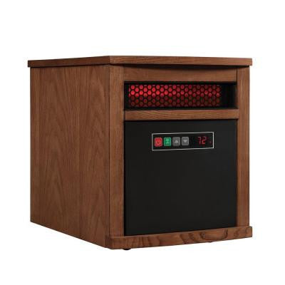 1500-Watt Electric Infrared Quartz Portable Heater - Oak