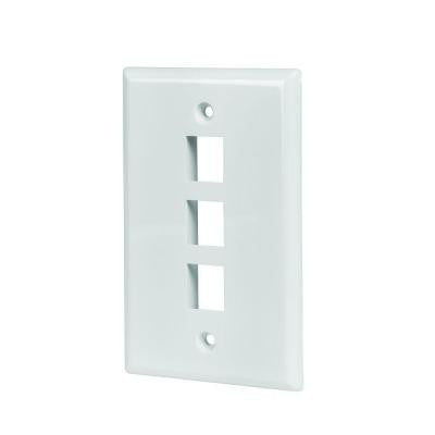 3-Port Wall Plate - White (5-Pack)