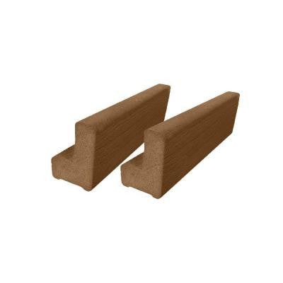 Vantage 6 ft. Bridle Solid Composite Universal Base Rail or Hand Rail (2-Pack)
