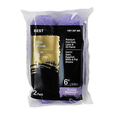 6 in. x 3/4 in. High Capacity Polyester Knit Mini Roller Cover (2-Pack)