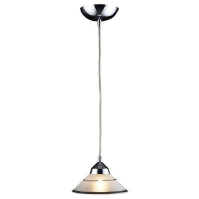 Refraction 1-Light Polished Chrome Ceiling Mount Pendant