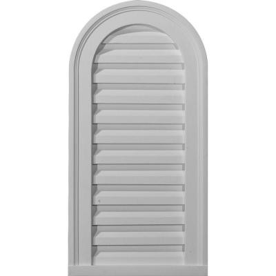 2 in. x 22 in. x 32 in. Functional Cathedral Gable Louver Vent