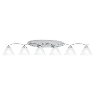Prestige 6-Light Brushed Nickel Wall Vanity Light