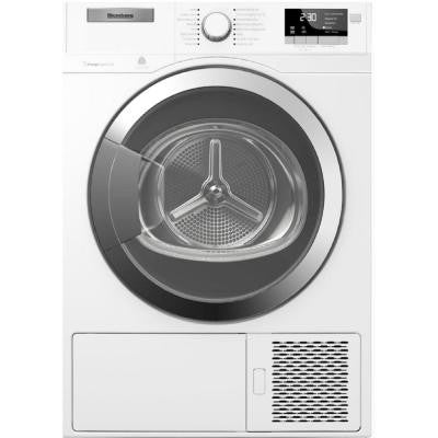 Heat Pump Ventless 4.1 cu. ft. Electric dryer in white with Chrome Door Trim