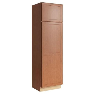 Pallini 24 in. W x 21 in. D x 84 in. H Linen Cabinet in Caramel