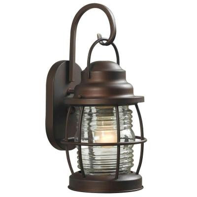 Harbor 1-Light Copper Outdoor Small Wall Lantern