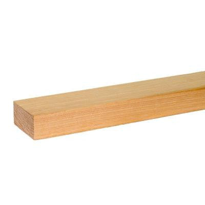 1 in. x 2 in. x 6 ft. S4S Hickory Board