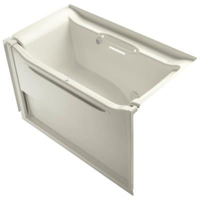 Elevance 5 ft. Air Bath Tub in Biscuit