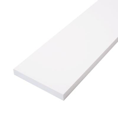 1 in. x 6 in. x 16 ft. White Primed Finger-Joint Trim Board