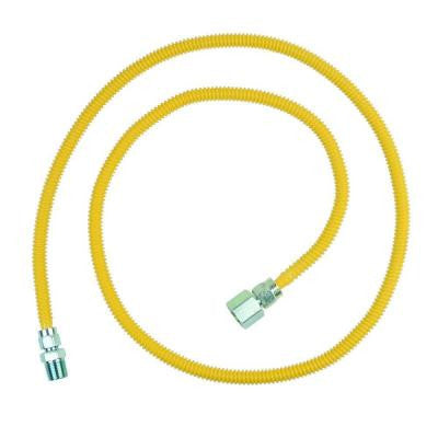 ProCoat 1/2 in. FIP x 1/2 in. MIP x 60 in. Stainless Steel Gas Connector 3/8 in. O.D. (24,900 BTU)
