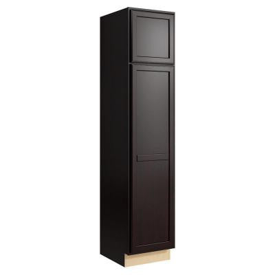 Stig 18 in. W x 84 in. H Linen Cabinet in Coffee
