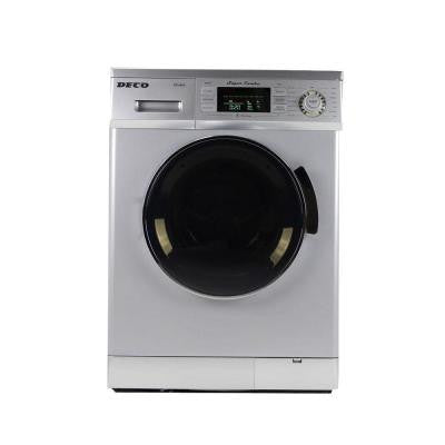 Washer and Electric Dryer in Silver
