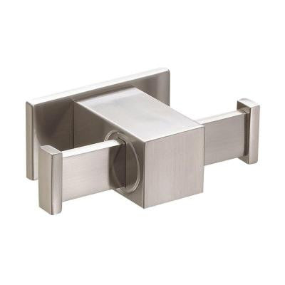 Sirius Double Robe Hook in Brushed Nickel