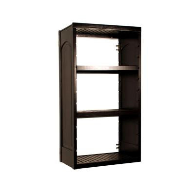 Woodcrest 16 in. Deep Stand Alone Tower Kit in Espresso
