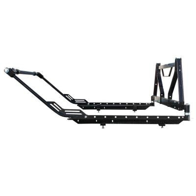 Ladder and Multipurpose Flip Out Truck Rack with Integrated Window Guard