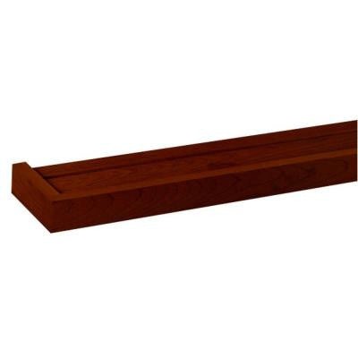 12 in. W x 6 in. D x 1.5 in. H Floating Chocolate Display Ledge Shelf