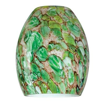 5-7/8 in. Handblown Imperial Jade Neckless Glass Shade with 2-1/2 in. Fitter and 4-7/8 in. Width