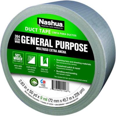 Nashua 2.83 in. x 50 yds. 394 Extra Wide General Purpose Duct Tape - Silver