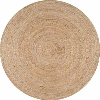 Rigo Natural 8 ft. x 8 ft. Round Area Rug
