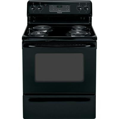 5.0 cu. ft. Electric Range with Self-Cleaning Oven in Black