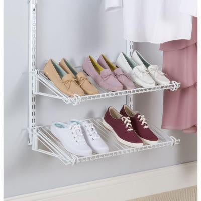 Configurations White Add-On Shoe Shelf Kit
