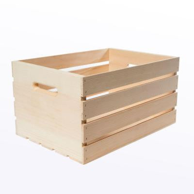 18 in. x 12.5 in. x 9.5 in. Large Wood Crate (3-Pack)