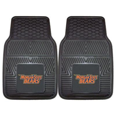 NCAA Morgan State University Heavy Duty 2-Piece 18 in. x 27 in. Vinyl Car Mat