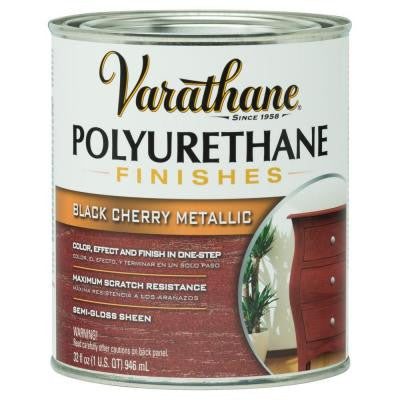 1-qt.Black Cherry Metallic Polyurethane Finish (Case of 2)