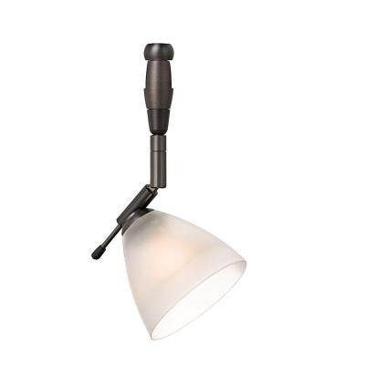 Mini-Dome I Swivel I 1-Light Bronze Frost LED Track Lighting Head