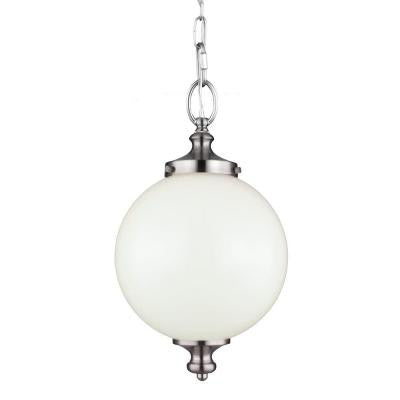 Parkman 1-Light Brushed Steel Mini Pendant