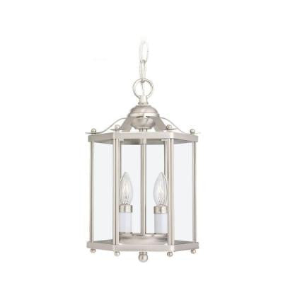 Bretton 2-Light Brushed Nickel Semi-Flush Mount Light