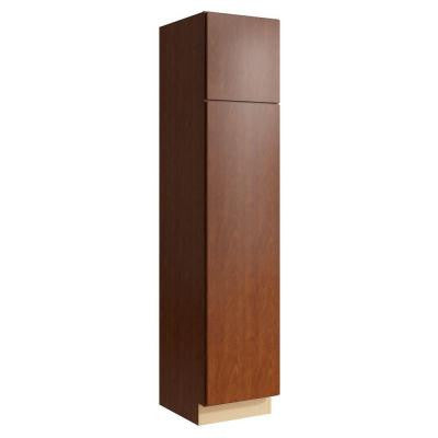 Fiske 18 in. W x 84 in. H Linen Cabinet in Nutmeg