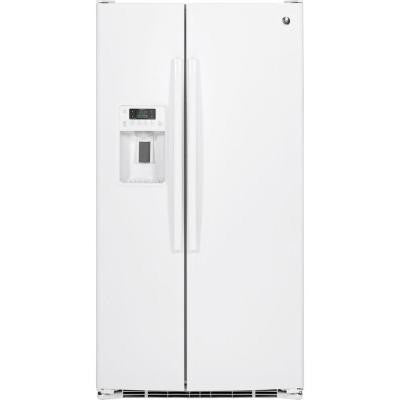 25.4 cu. ft. Side by Side Refrigerator in White