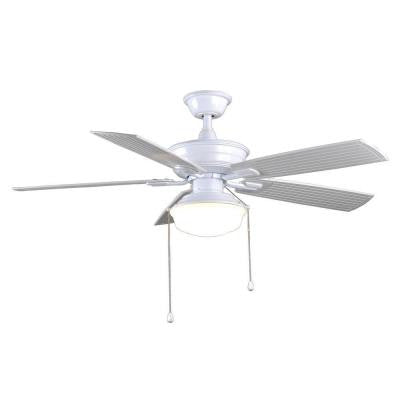 Marshlands LED 52 in. Indoor/Outdoor White Ceiling Fan