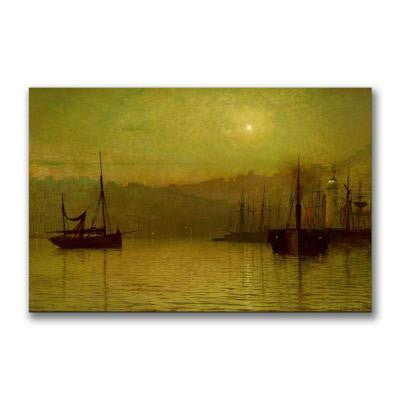 22 in. x 32 in. Calm Waters, Scarborough Canvas Art