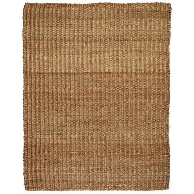 River Sand Tan 5 ft. x 8 ft. Jute and Hemp Area Rug