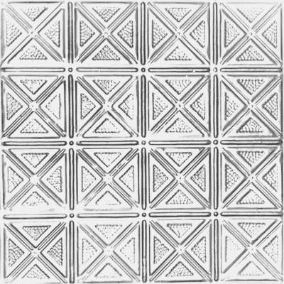 2 ft. x 4 ft. Nail-up/Direct Application Tin Ceiling Tile in Brite Chrome (24 sq. ft. / case)