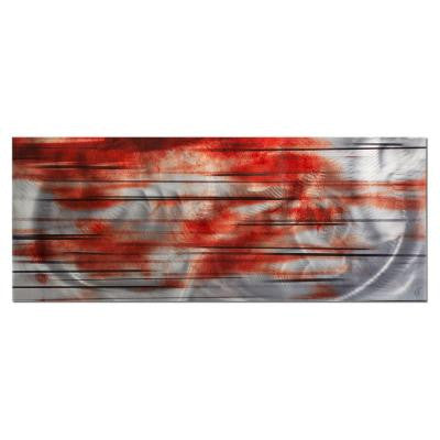 Brevium 19 in. x 48 in. Interlude Metal Wall Art