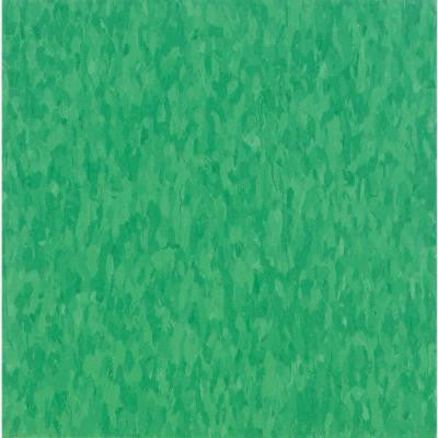 Imperial Texture VCT Grabbin Green Commercial Vinyl Tile - 6 in. x 6 in. Take Home Sample