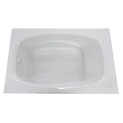 Tiger's Eye 6 ft. Air Bath Tub in White