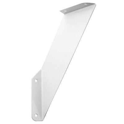 7.25 in. x 7.25 in. White Over Under Shelf Bracket